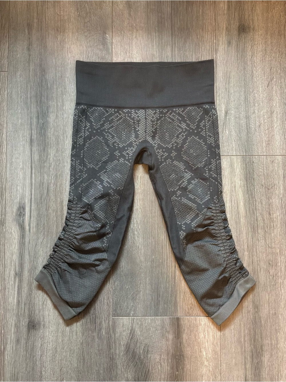 Lululemon In The Flow Crop II Leggings Heathered Dark Slate Size 4 - Picture 5 of 5